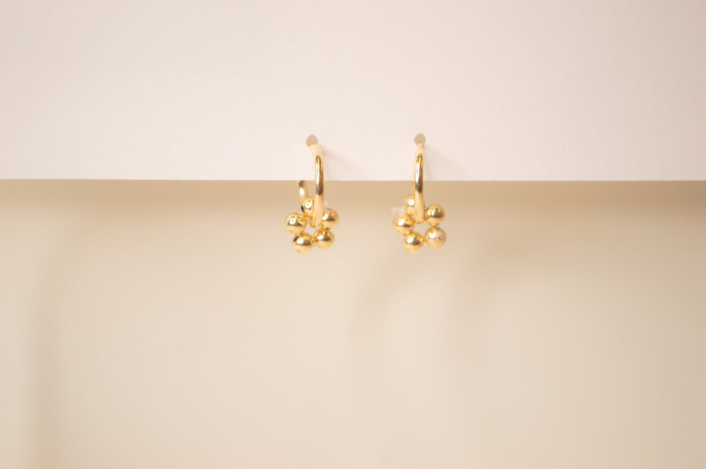 Bead Flower Eternal Hoops