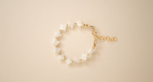 Beaded Clover Baby Bracelet