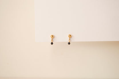 Onyx Drop Studs