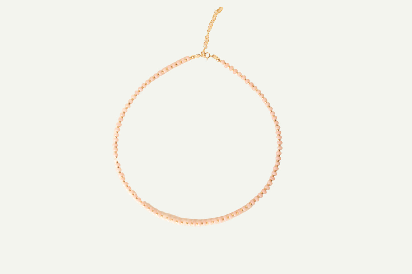 Pink Opal Rondel Necklace