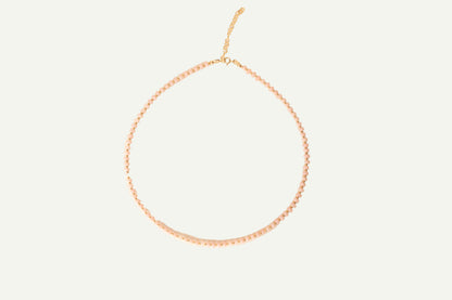 Pink Opal Rondel Necklace