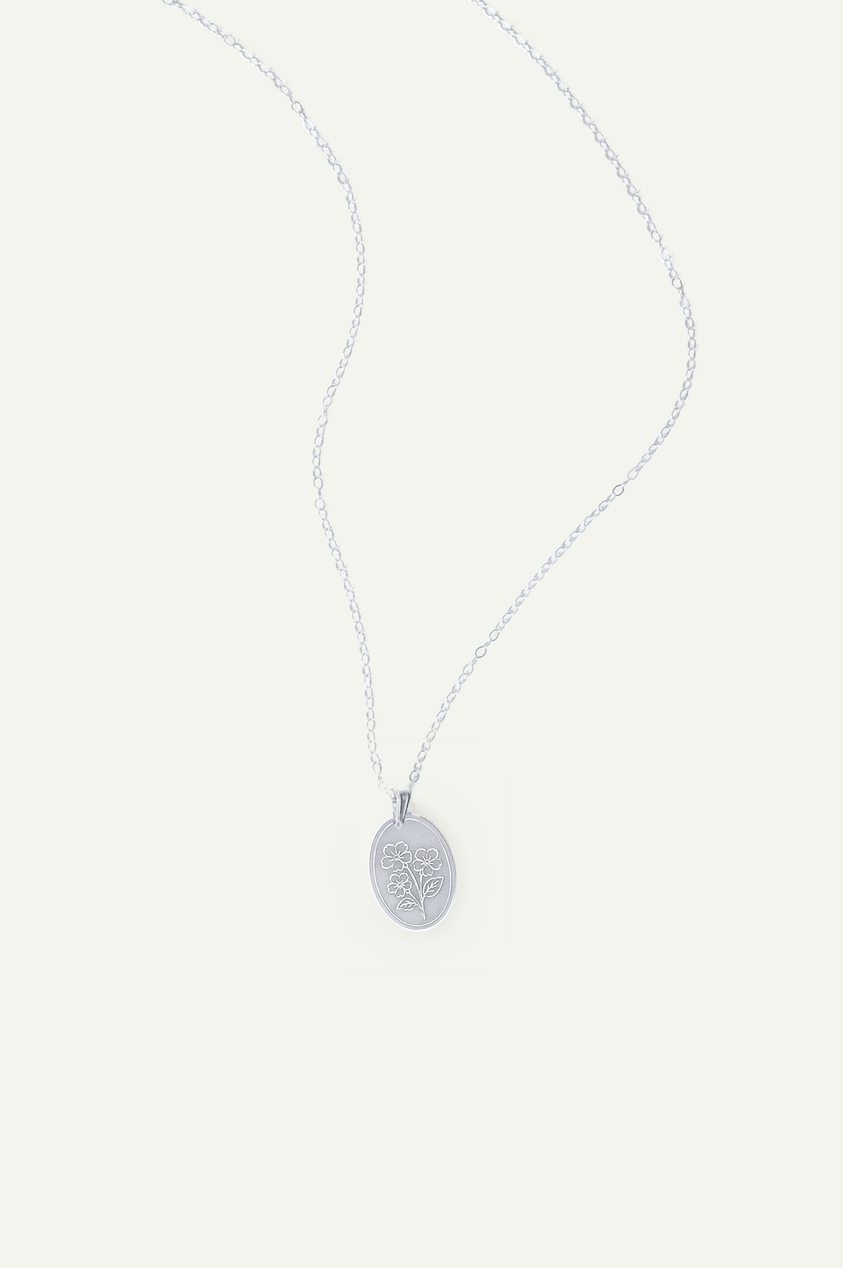 Birth Flower Necklace in 14k gold filled and .925 sterling silver by Syd Squared Jewelry