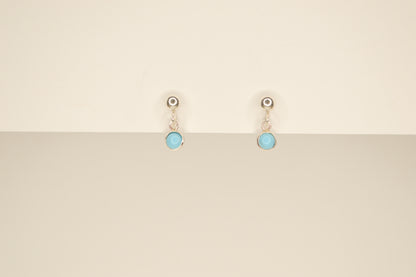 Tiny Turquoise Drop Stud