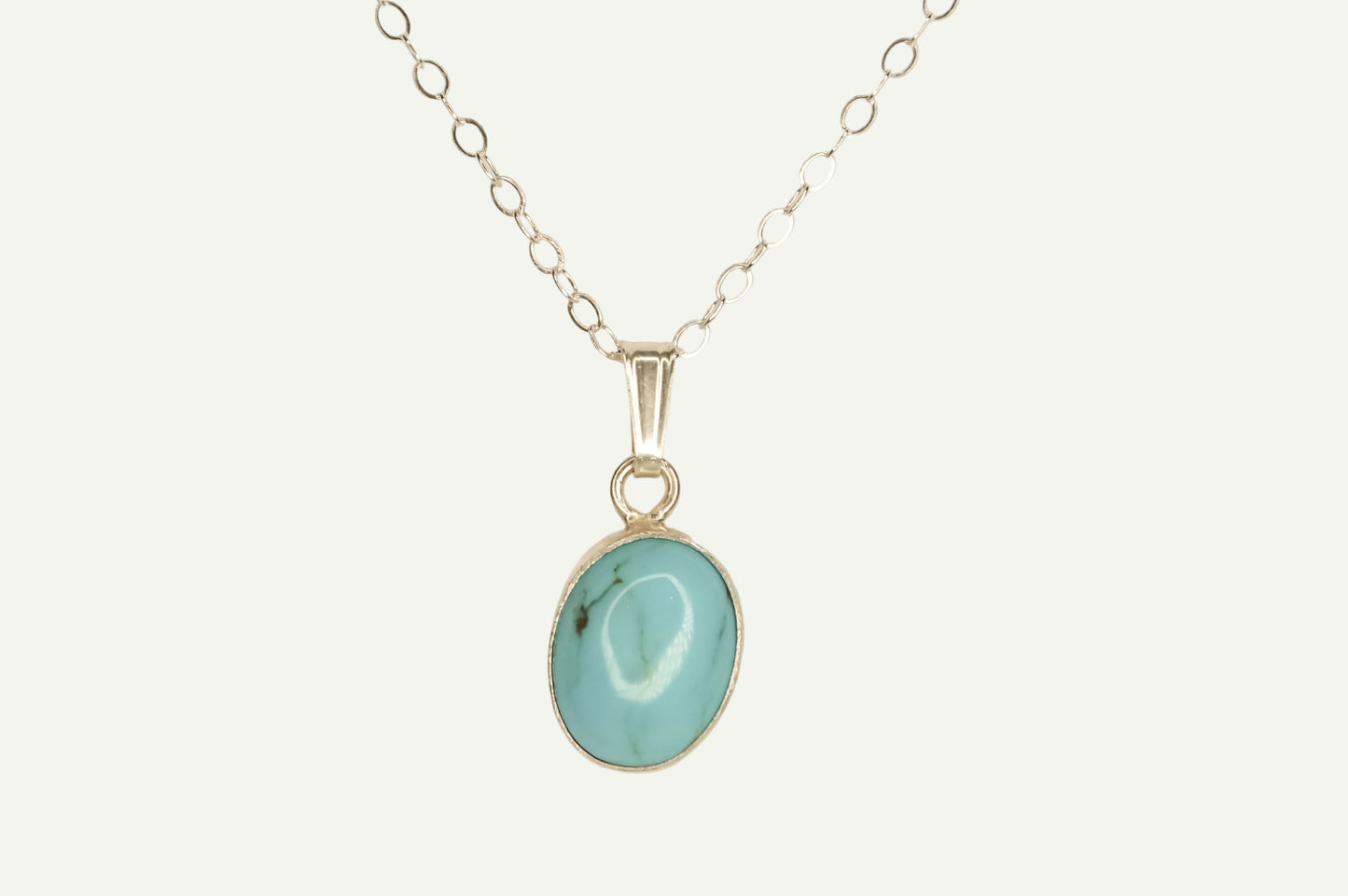 Turquoise Bezel Necklace
