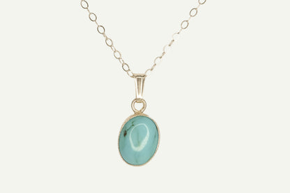 Turquoise Bezel Necklace