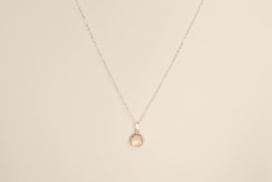 Vintage Rose Quartz Necklace