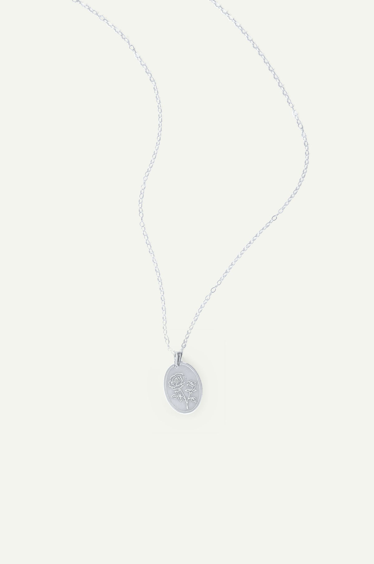 Birth Flower Necklace in 14k gold filled and .925 sterling silver by Syd Squared Jewelry
