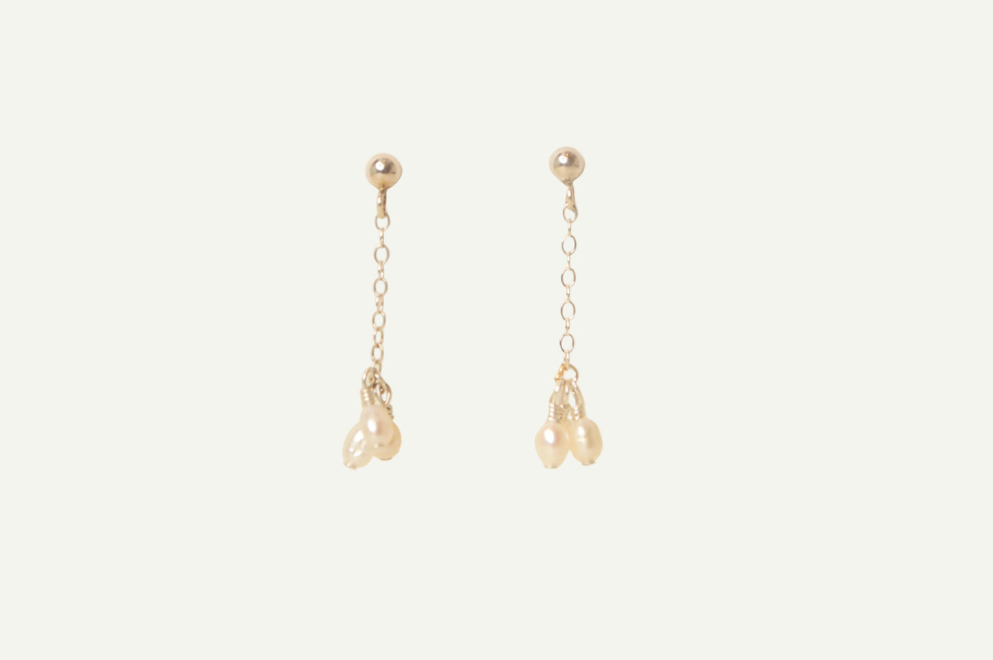 Cluster Pearl Drop Stud
