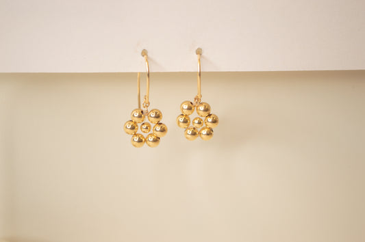 Beaded Flower Earwire