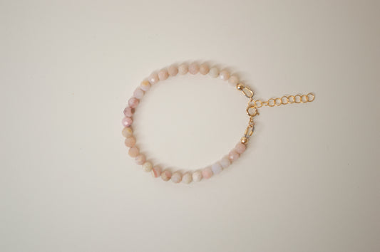 Pink Opal Beaded Bracelet