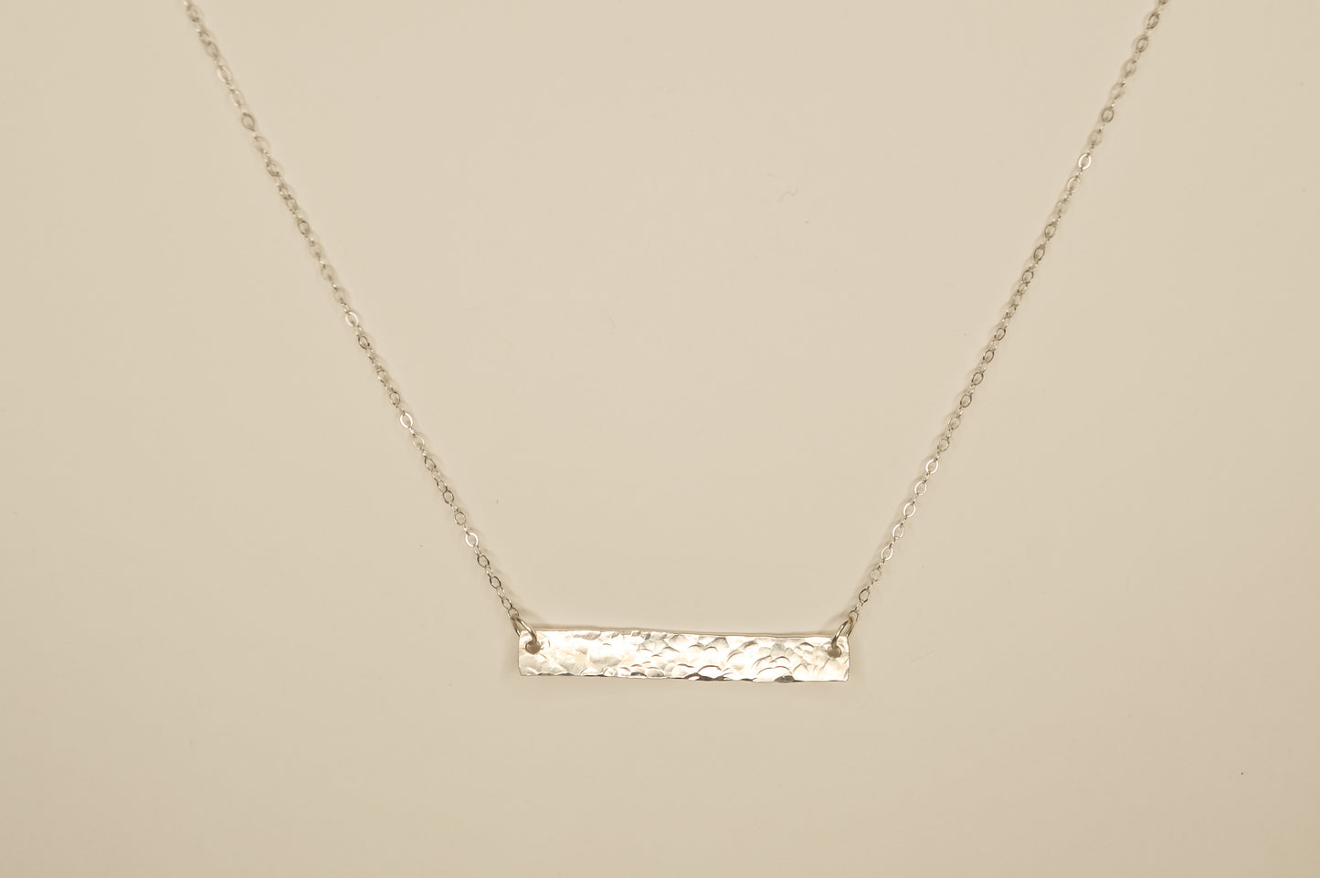 Hammered Bar Necklace