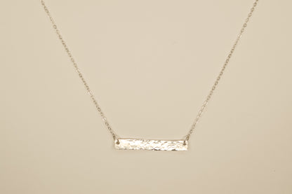 Hammered Bar Necklace