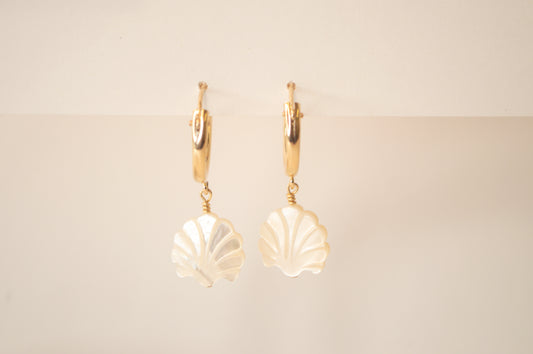 Mother of Pearl Clam Hoops