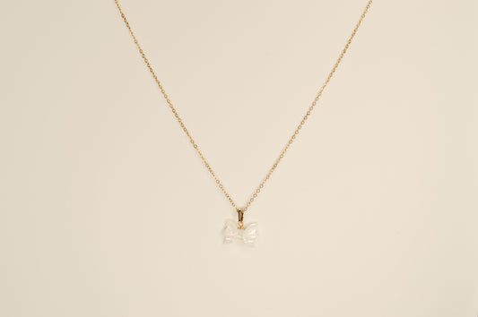 Mother of Pearl Bow Necklace