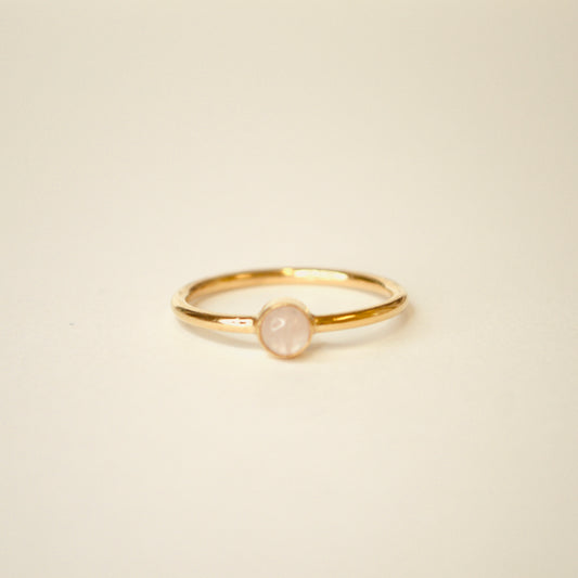 Rose quartz heiress ring