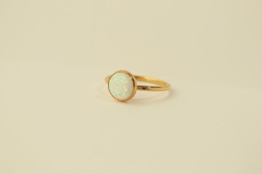 Opal Bezel Ring