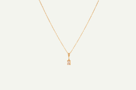 Baguette Pendant Necklace