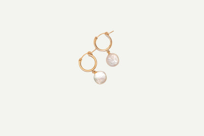 Étoile Pearl Earrings in 14k gold filled and .925 sterling silver by Syd Squared Jewelry