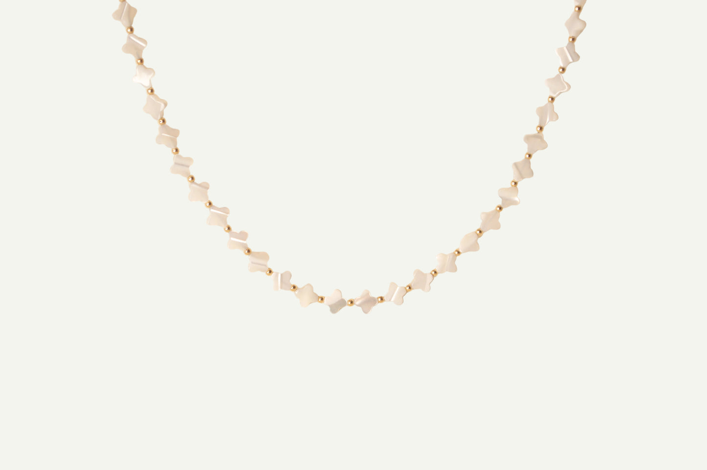 Beaded Clover Necklace