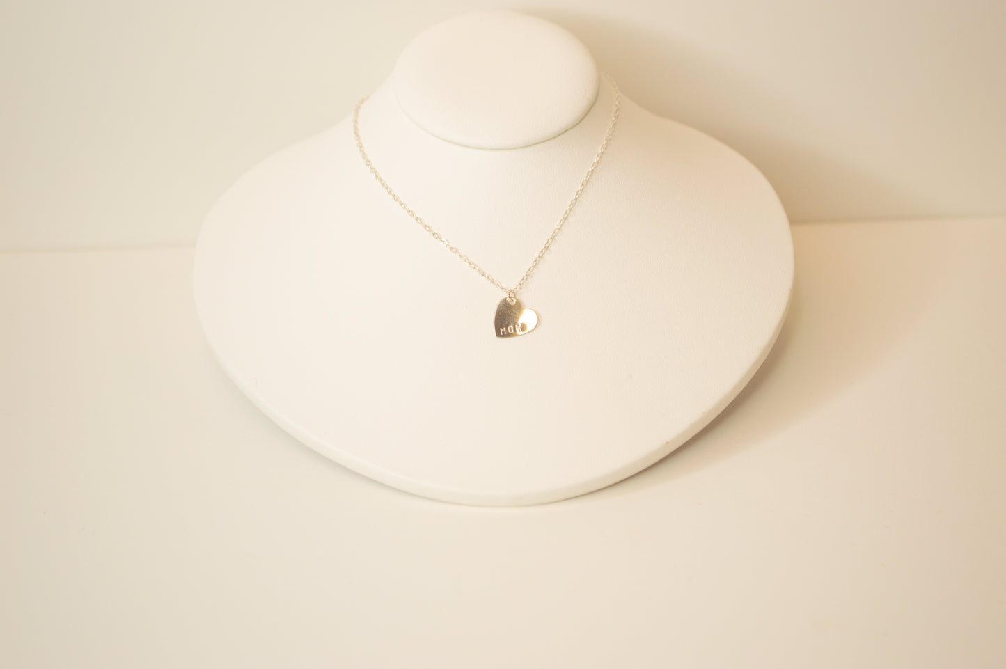 Mom heart necklace