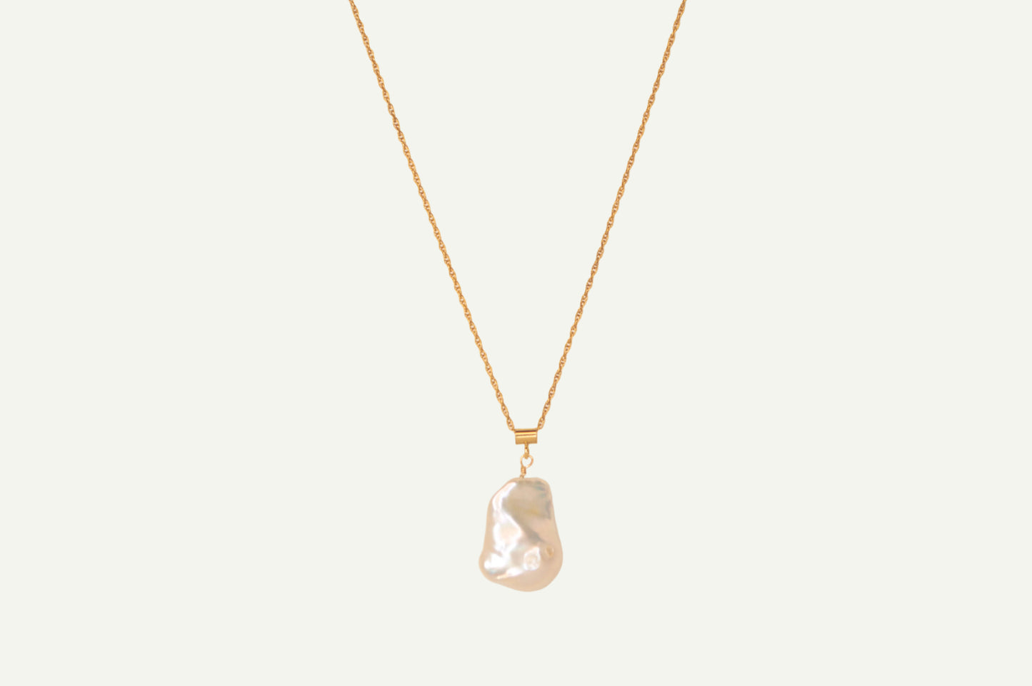 Large Baroque Pearl Necklace