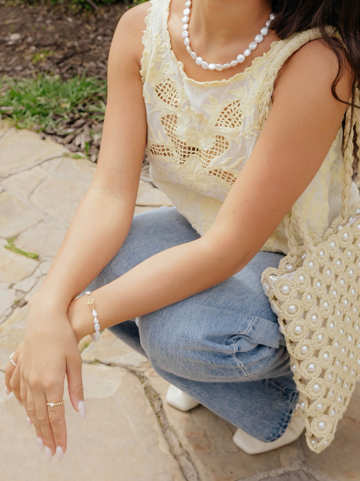 Wedding Day Toggle Bracelet in 14k gold filled by Syd Squared Jewelry