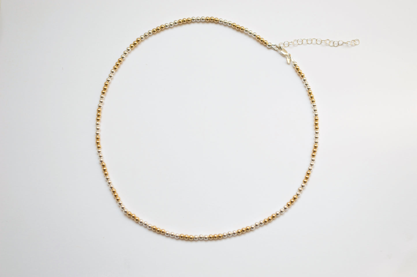 2-tone Beaded Necklace