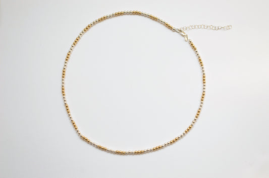 2-tone Beaded Necklace