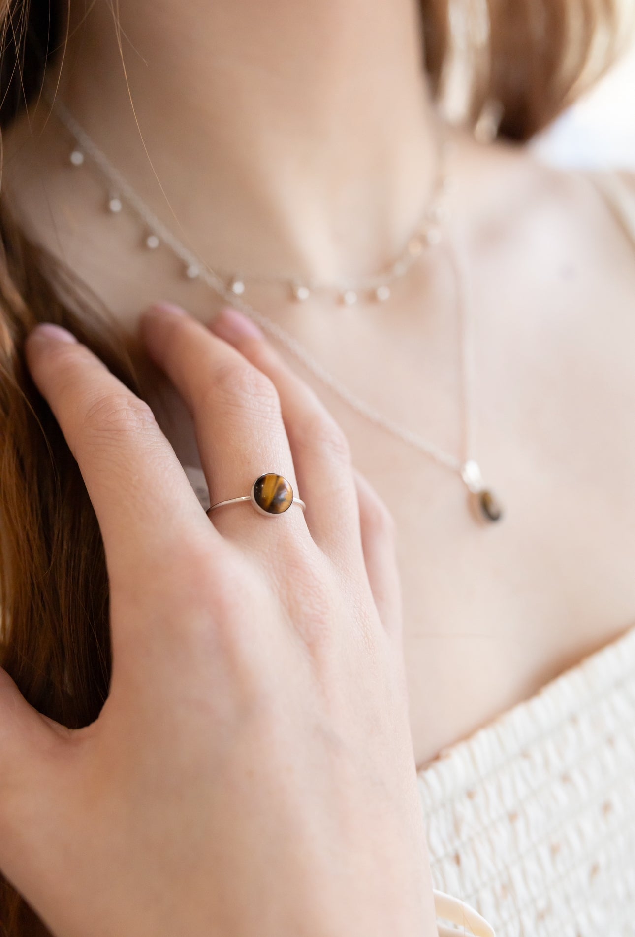 Tiger's Eye Bezel Ring