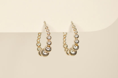 Ascending Bead Hoops