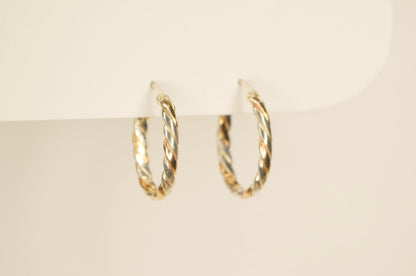 Oval Intertwine Hoops