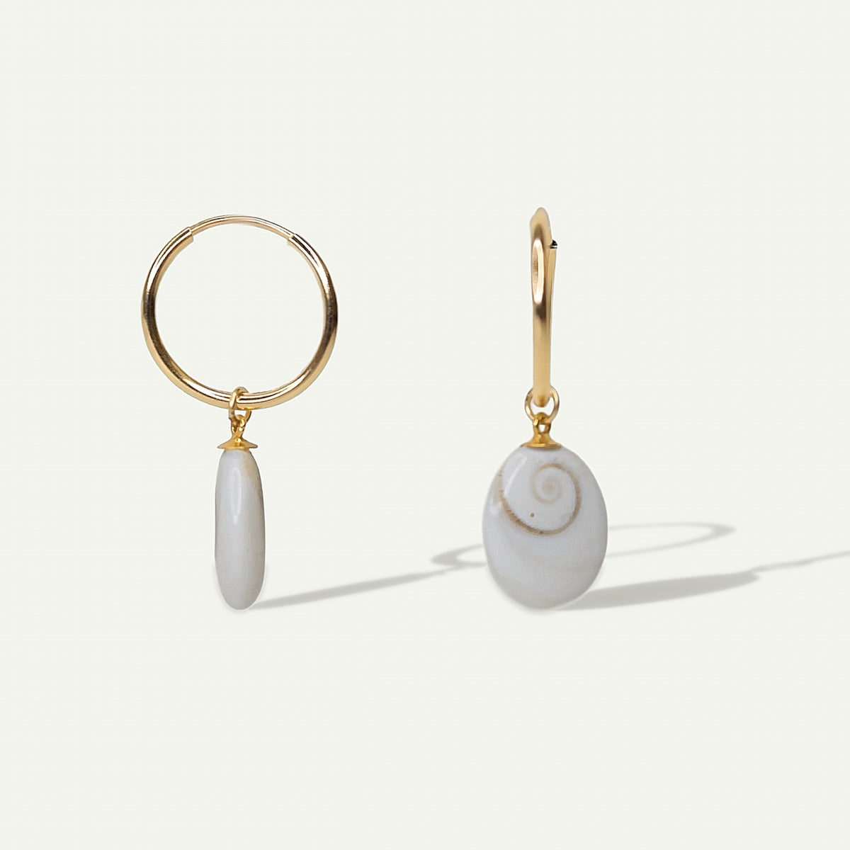 Shiva Shell Hoops