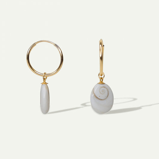 Shiva Shell Hoops