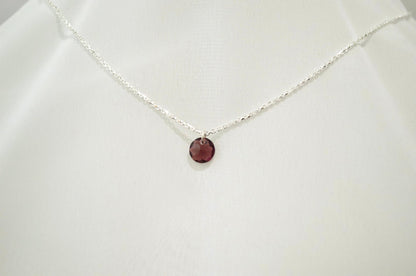 Birthstone Crystal Pendant Necklace