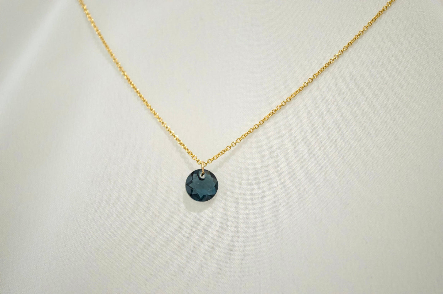 Birthstone Crystal Pendant Necklace
