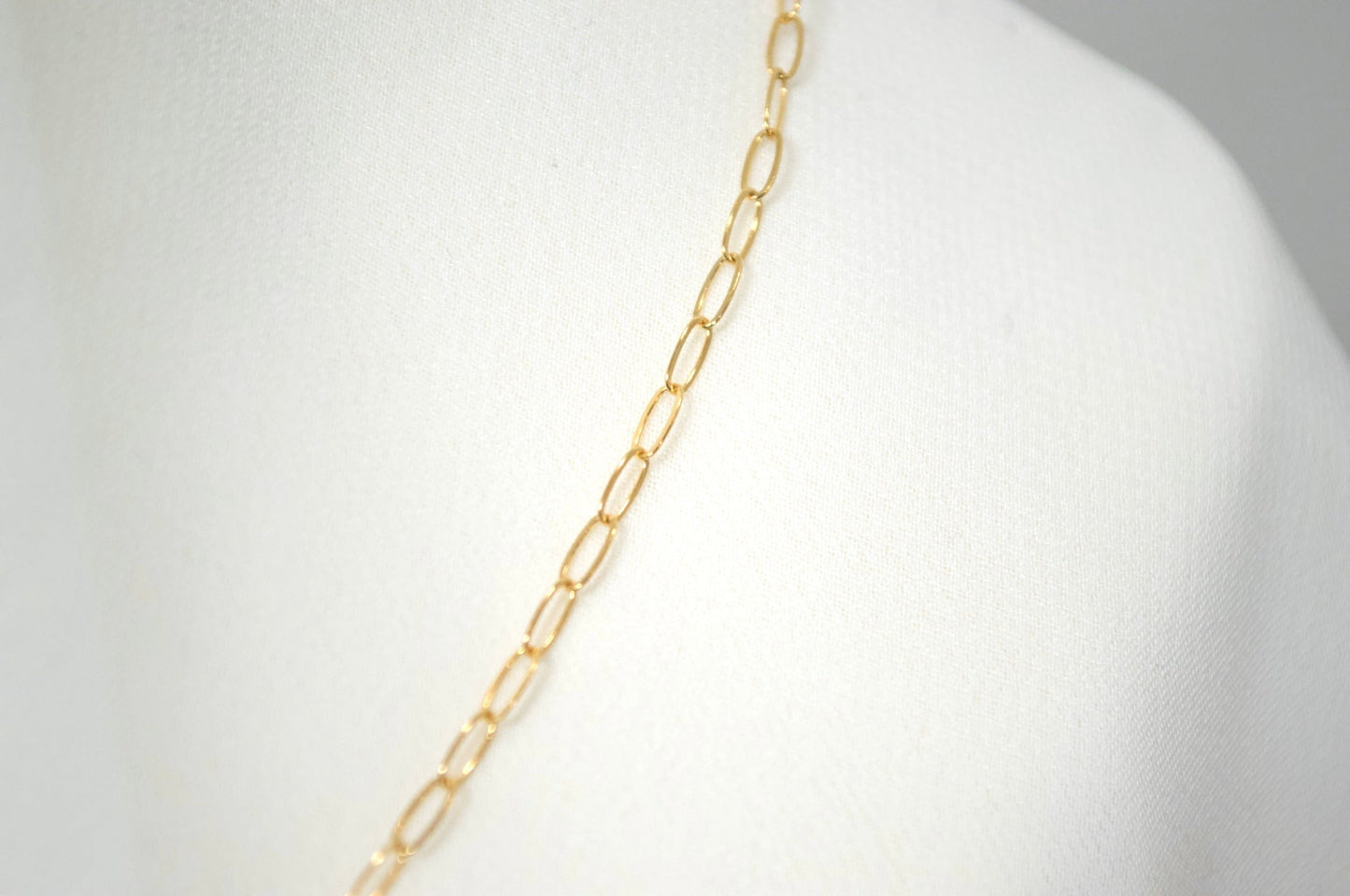 Tiny Paperclip Chain Necklace