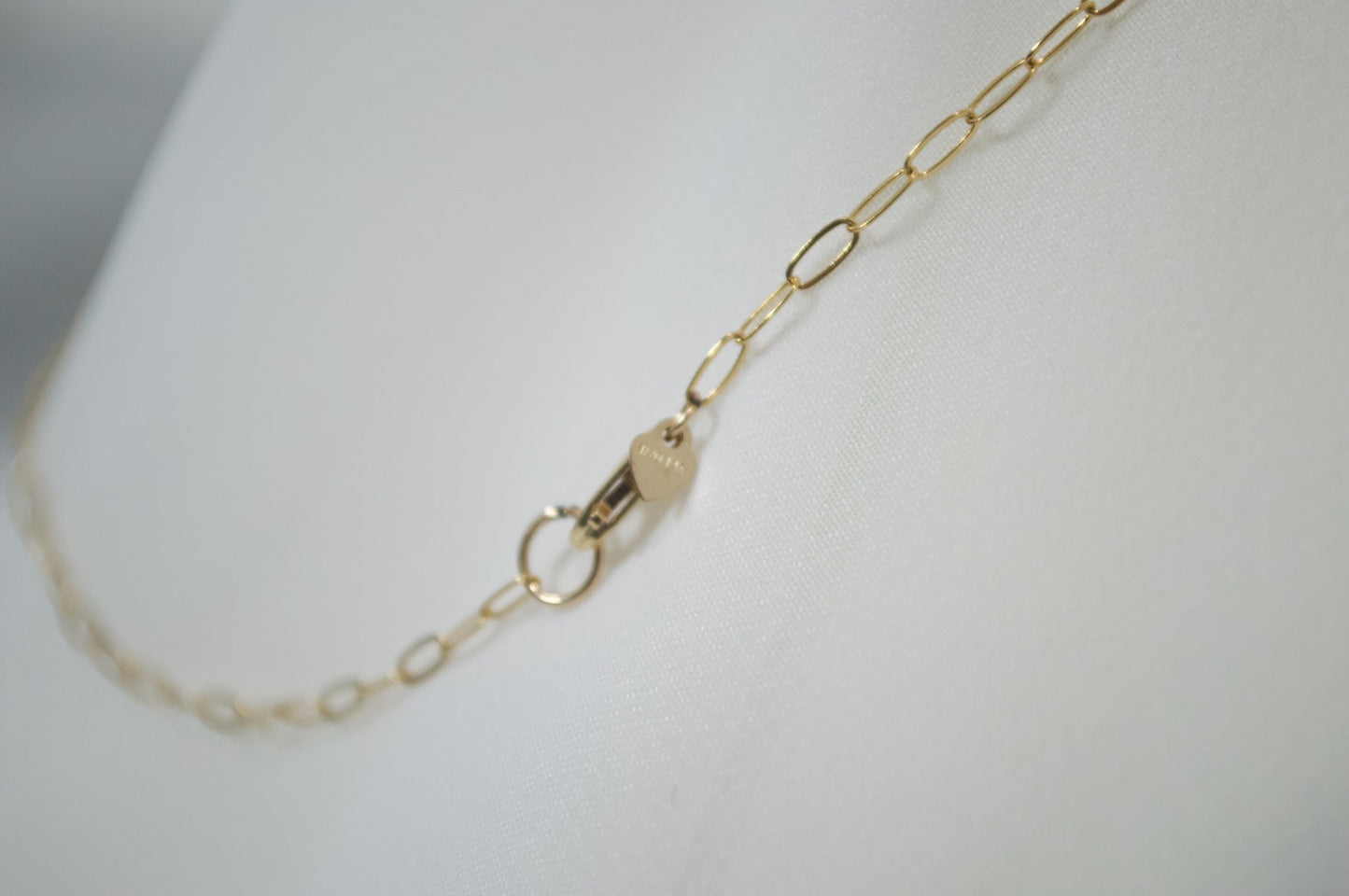 Tiny Paperclip Chain Necklace